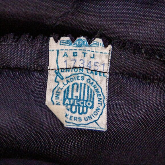 Vintage 1950s/60s Jr. Theme New York Black Dress with Sheer Overlay, size S - Picture 9 of 9